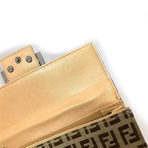 fendi roma long wallet|Fendi zucchino wallet.